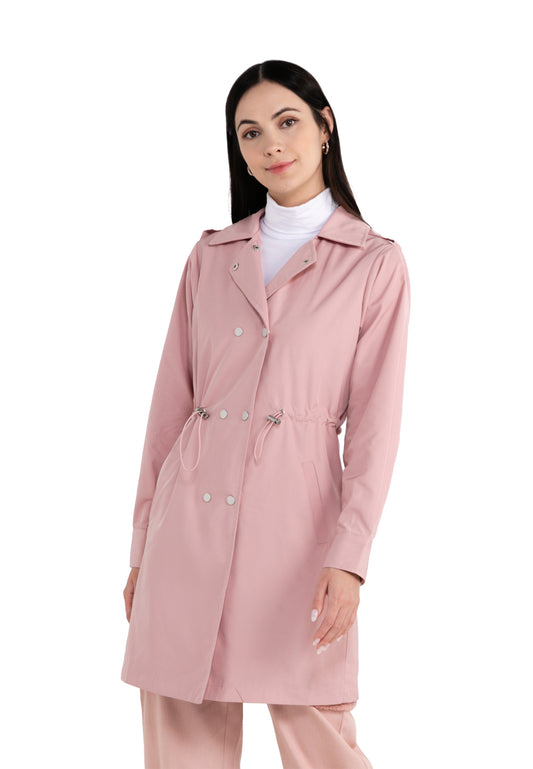 ELLE Apparel Button Up Collar Coat