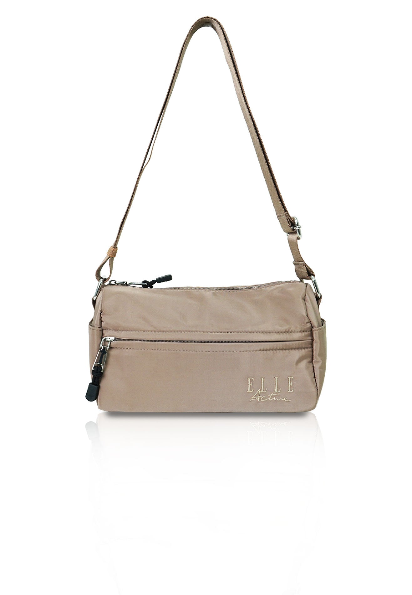 ELLE Active Logo Nylon Crossbody Sport Bag