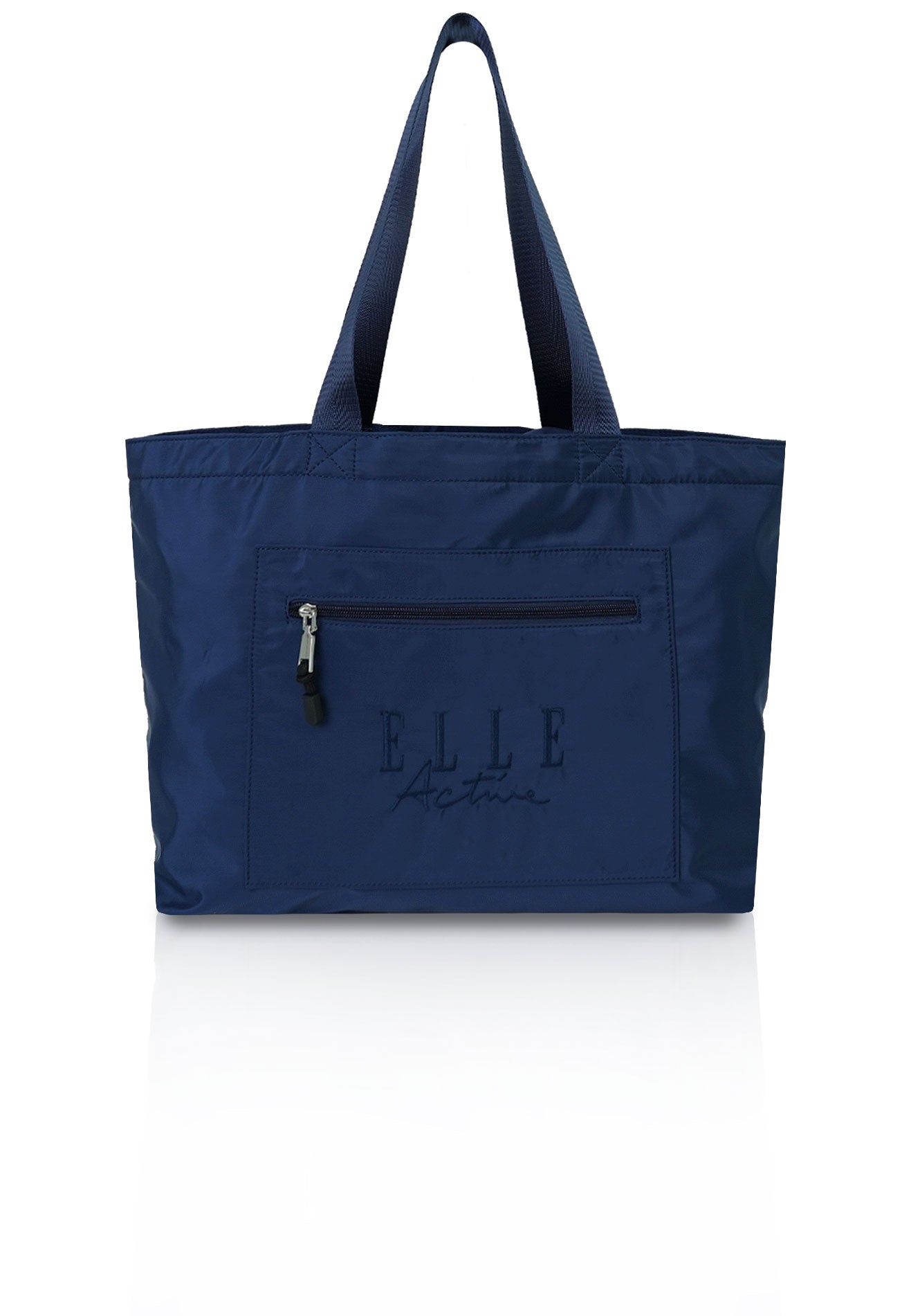 everyone  nylon logo tote bag   ネイビー