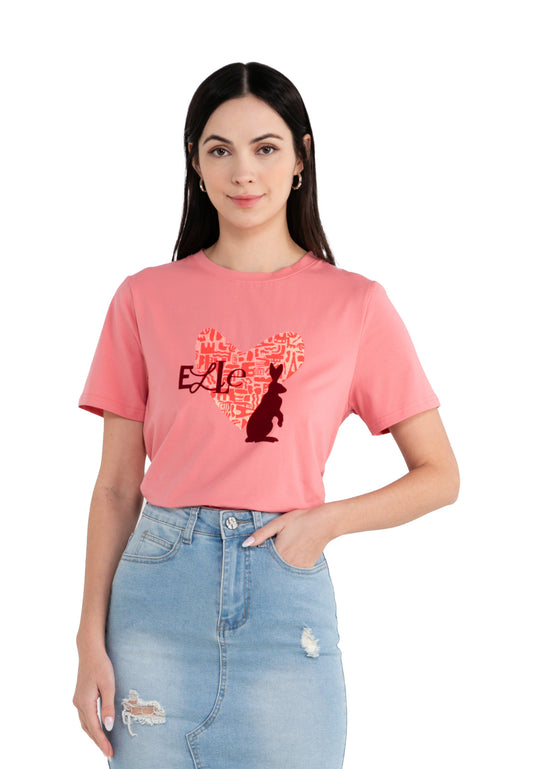 ELLE Leisure Rabbit Love Logo Tee