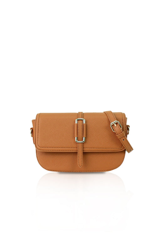 VOIR Belted Saddle Cross Body Bag
