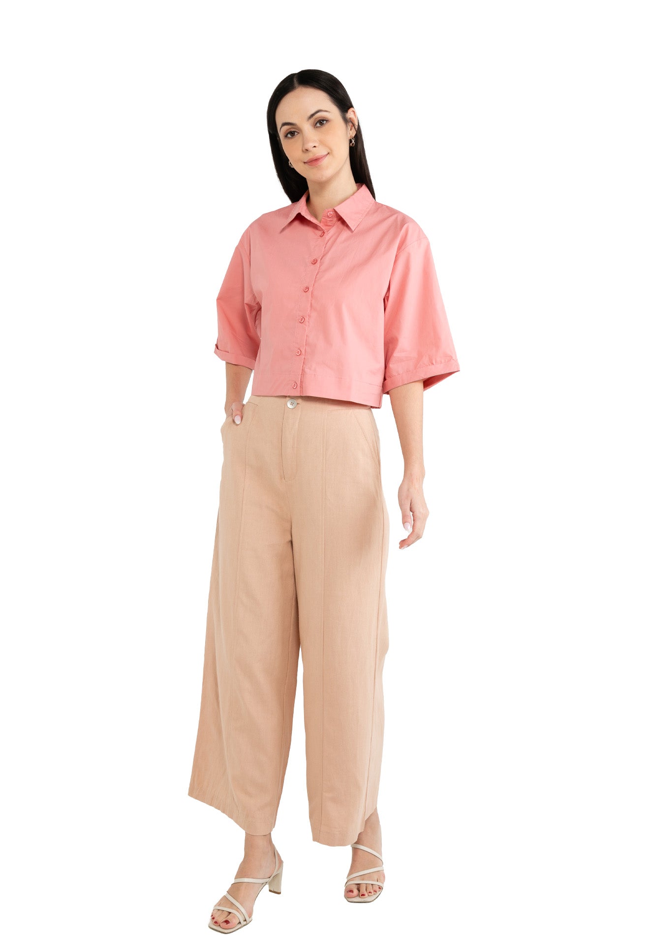 ELLE Apparel High Waisted Wide Leg Pants