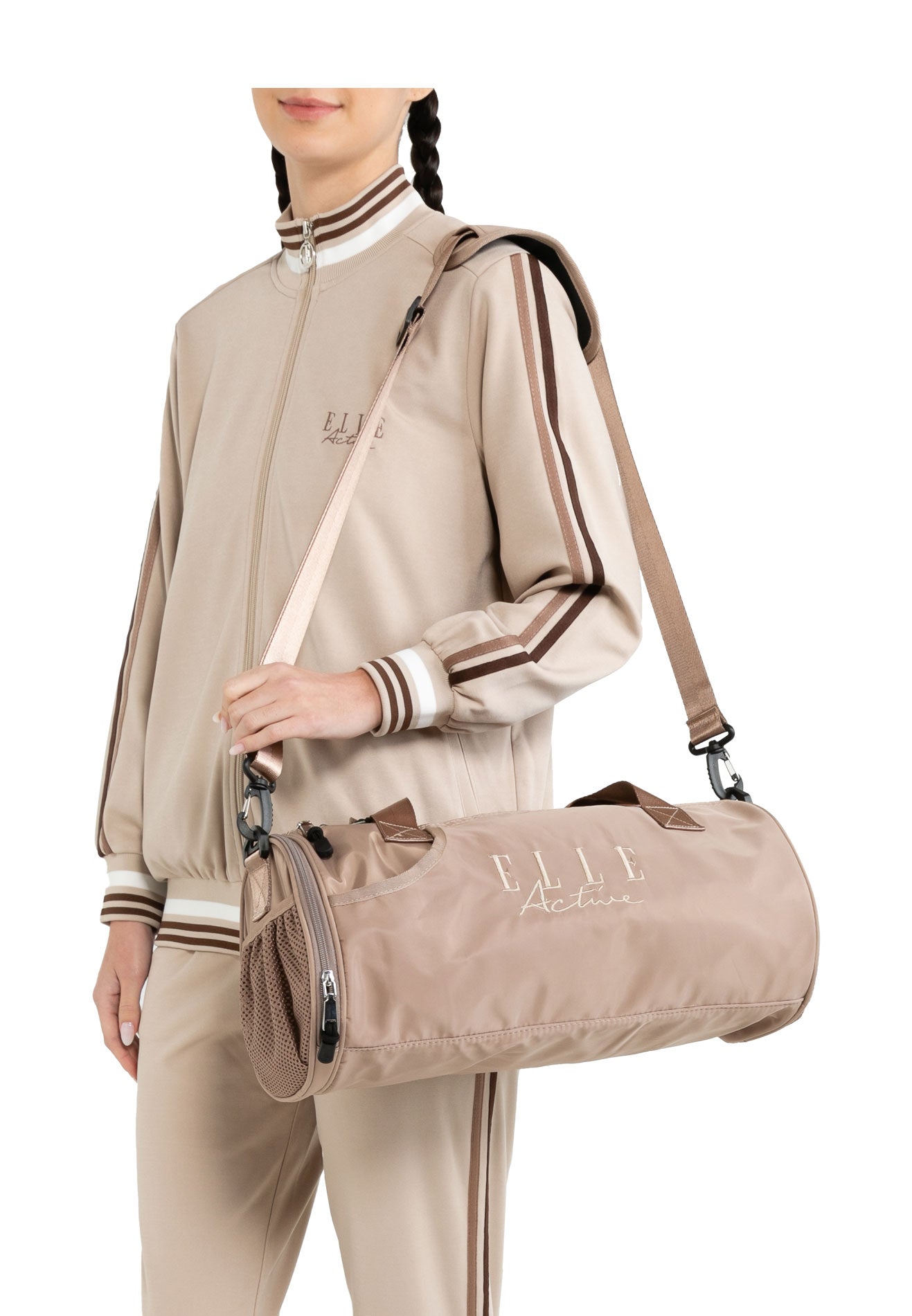 ELLE Active Logo Nylon Duffle Bag