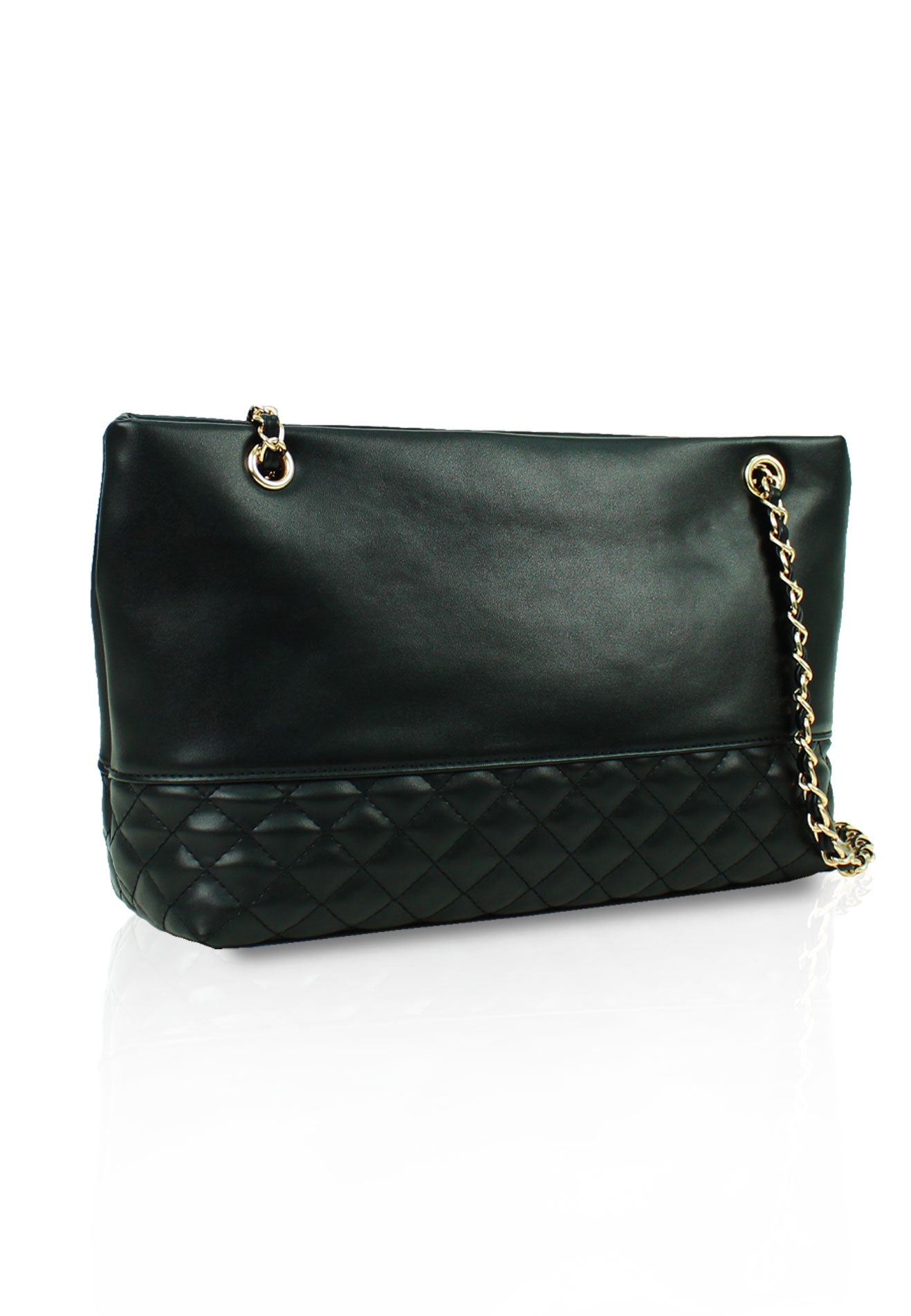 VOIR Mid-Size Quilted Bottom Tote Bag