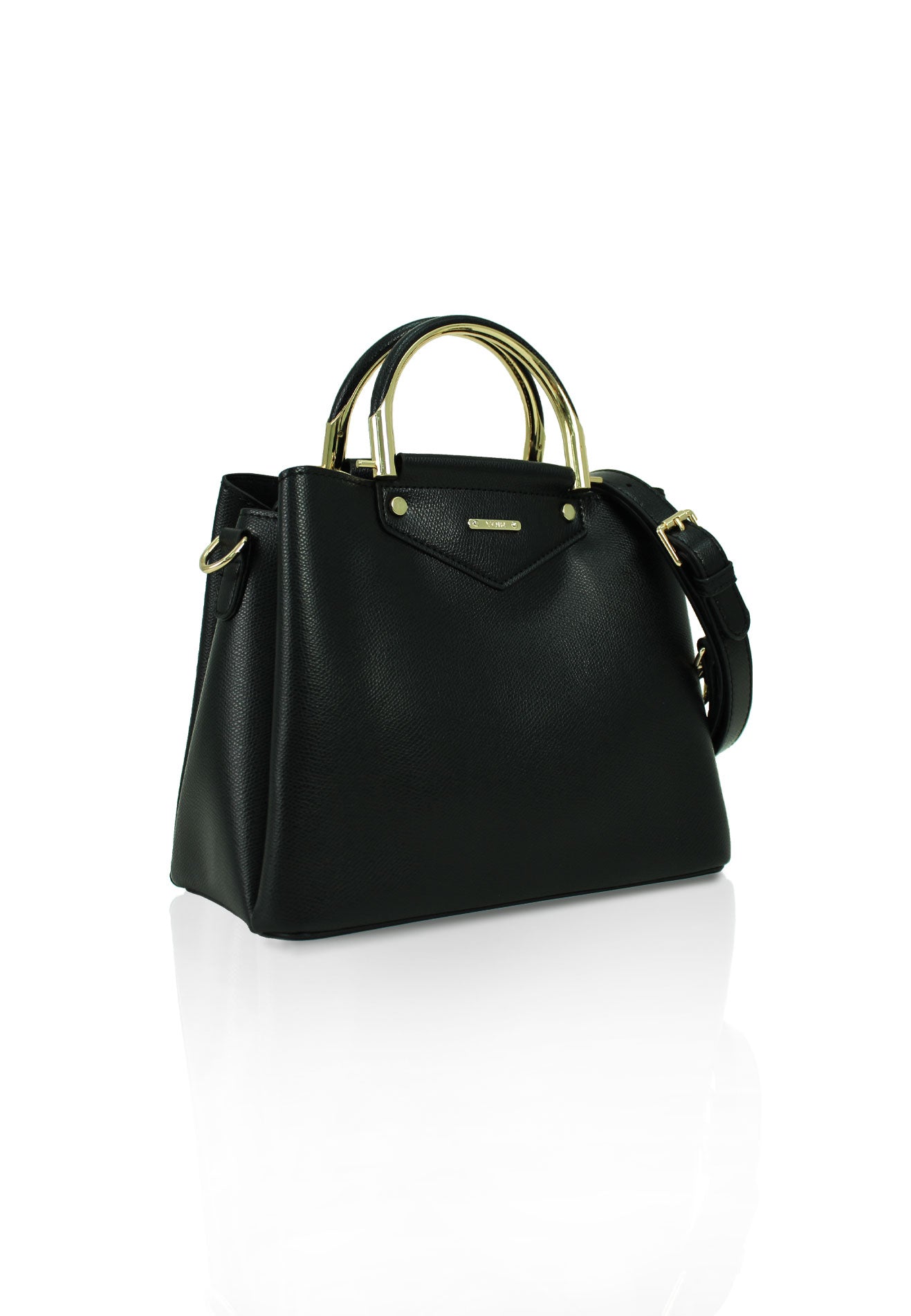VOIR Top Handle Structured Satchel Bag