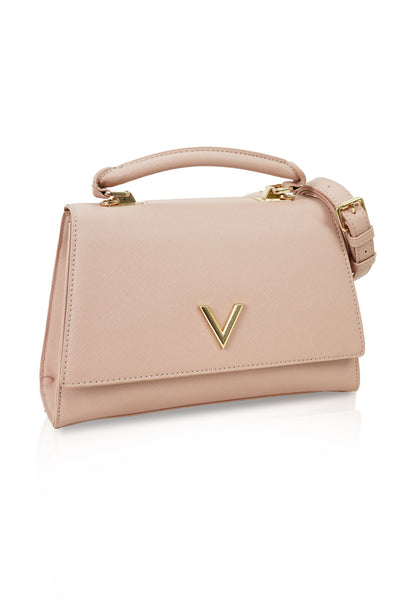 VOIR VALERY Iconic 'V' Top Handle Crossbody Flap Bag