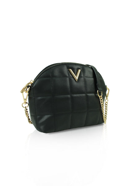 VOIR Half Moon Geometric Quilted Sling Bag